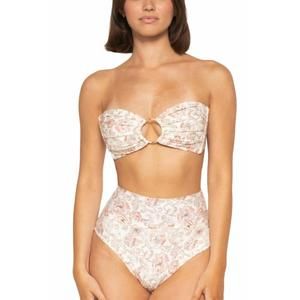 NEW MONTCE added coverage high rise bikini bottom in venecia floral